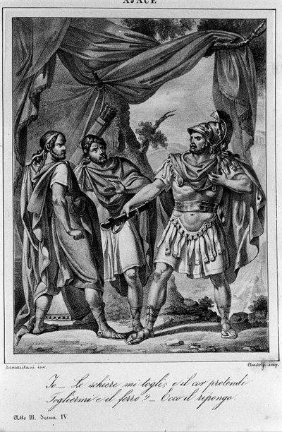 Ilustración para la Escena 3 del Acto IV de 