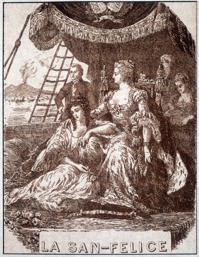 Ilustración de “La San Felice” de Alexandre Dumas padre. Ed. A. Le Vasseur, París. de Unknown artist