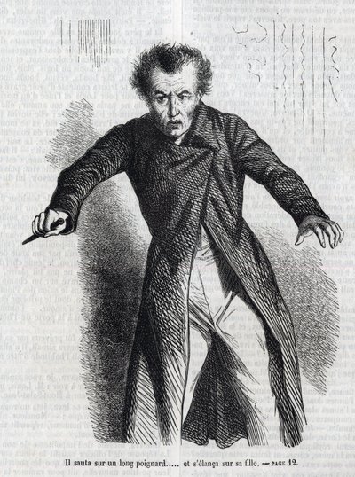 Ilustración de “La Vendetta”, novela de Honoré de Balzac (1799-1850). de Unknown artist