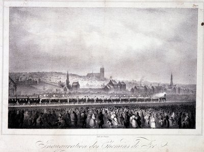 Inauguración del Ferrocarril Belga en Bruselas, 5 de mayo de Unknown artist