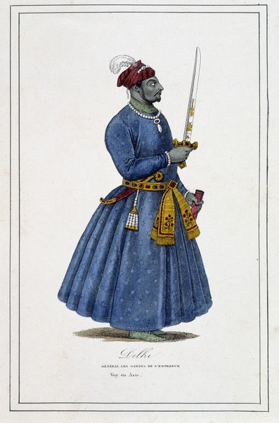 India: General de la Guardia del Emperador de Delhi - en "Los diferentes pueblos de la tierra" por el Padre Paul Jonhanneaud, Librería de Buenos Libros de Unknown artist