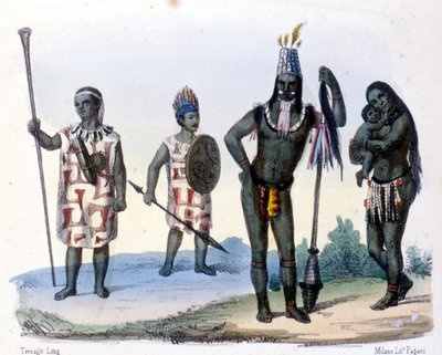 Indios Encabellados y Jívaros en Ecuador de Unknown artist