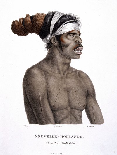 Indígena Cour-Rou-Bari-Gal de Nueva Holanda de Unknown artist
