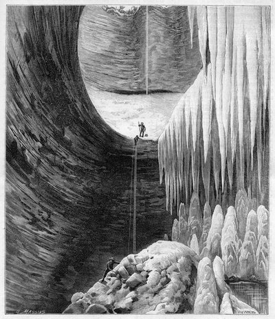 Vista interna de la glaciera natural del Creux-Perce (Cote-d