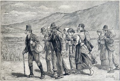 Irlanda: trabajadores temporales para la cosecha de Unknown artist