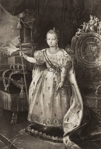 Isabel II (1830-1904). Reina de España (grabado) de Unknown artist