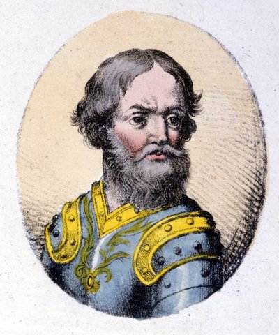 Iván III Vasílievich el Grande (1440-1505). Gran Príncipe de Moscú y de toda Rusia (1462-1505). Grabado de principios del siglo XIX de Unknown artist