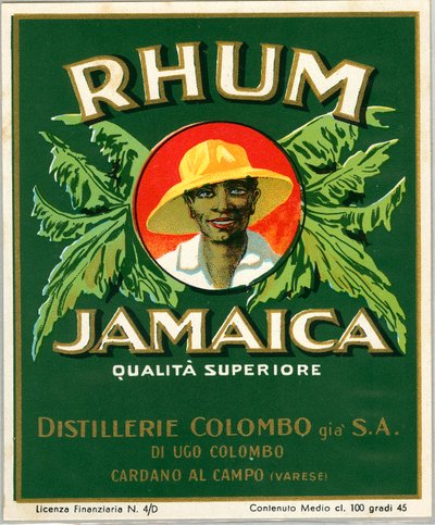 Anuncio de alcohol de ron de Jamaica (Cromolitografía, finales del siglo XIX) de Unknown artist