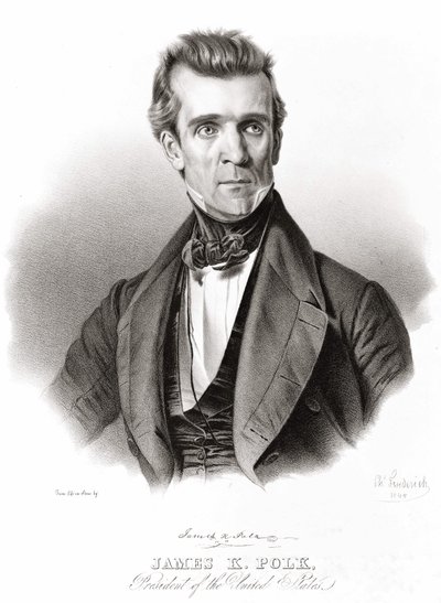 James K. Polk, Presidente de los Estados Unidos de Unknown artist