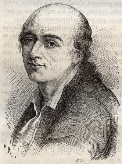 Jean-Claude Delametherie (1743-1817), naturalista, mineralogista y paleontólogo francés de Unknown artist