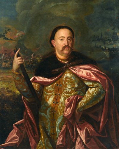 Jean III Sobieski - Retrato de Juan III Sobieski (1629-1696), Rey de Polonia y Gran Duque de Lituania - Anónimo - Último cuarto del s. XVII. - Óleo sobre lienzo - 128x108,5 - Museo del Palacio Wilanow de Unknown artist