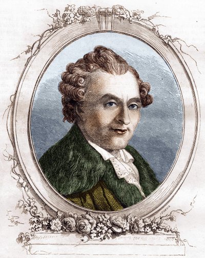 Jean Michel Sedaine. Dramaturgo francés (1719-1797) de Unknown artist
