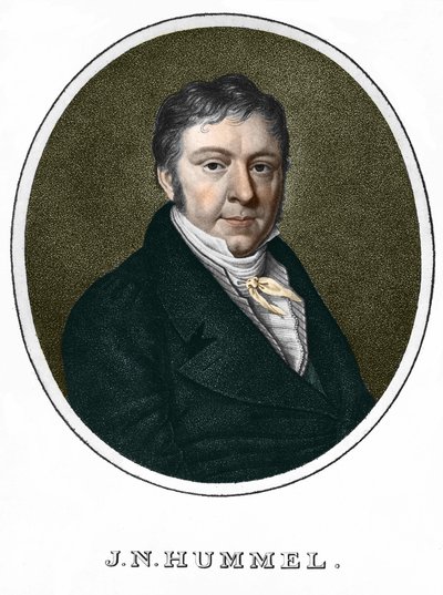 Jean Nepomucene Hummel (Johann Nepomuk Hummel) (1778-1837). Pianista y compositor austríaco de Unknown artist