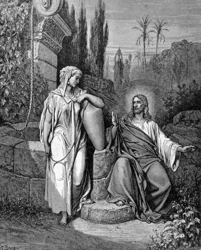 Jesucristo y el Buen Samaritano. El Evangelio según San Juan de Unknown artist