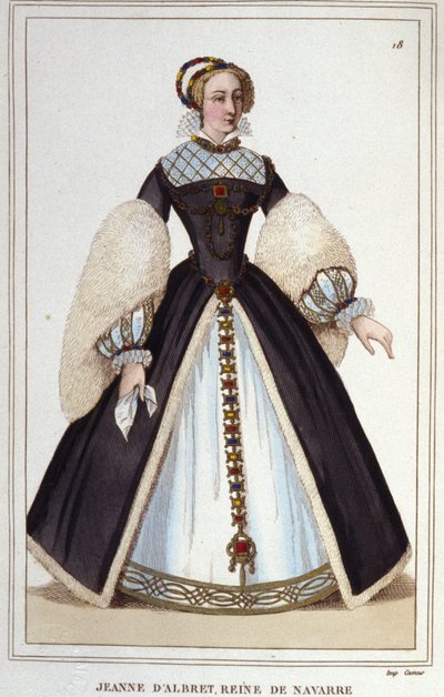 Juana de Albret (1528-1572), reina de Navarra de 1555 a 1572. de Unknown artist