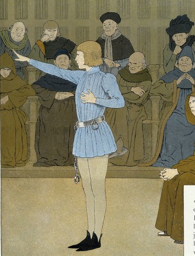 Juana de Arco jurando en su juicio de Unknown artist
