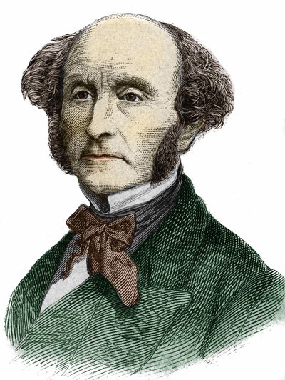 John Stuart Mill (1806 - 1873), filósofo y economista británico de Unknown artist