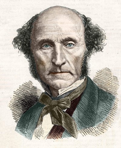 John Stuart Mill (1806 - 1873), filósofo y economista británico. de Unknown artist