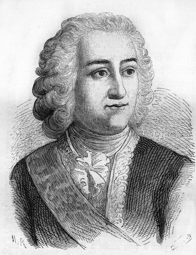 Joseph François Dupleix (1697-1763), administrador colonial francés de Unknown artist