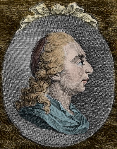 Joseph Freiherr von Sonnenfels (1732-1817) jurista y novelista austriaco y alemán - Grabado de Unknown artist