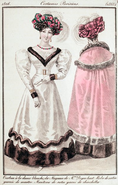 Journal des dames et des modes, trajes parisinos de Unknown artist