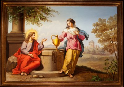 Jesús y la Samaritana de Unknown artist