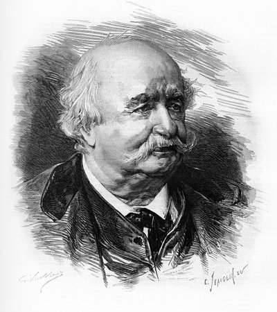 Jules Sandeau (1811-1883), escritor, novelista y dramaturgo francés de Unknown artist