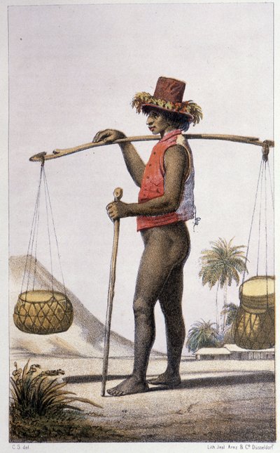Kanak, Honolulu - en "First swedish circumnavigation" por Skogman Carl Johan Alfred, ed. Estocolmo, Adolf Bonnier de Unknown artist