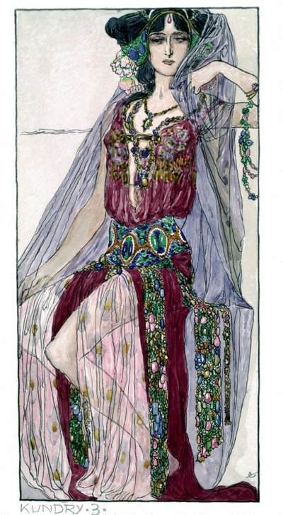 Vestuario para la ópera "Parsifal" de Richard Wagner. Viena de Unknown Artist