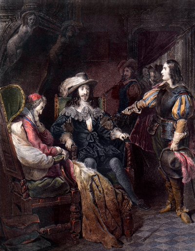 LUIS XIII, Rey de Francia con Henri Coiffier de Ruze d