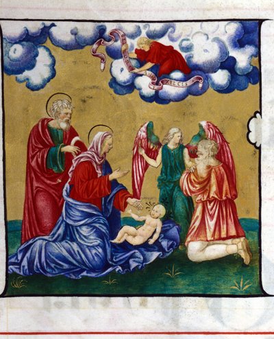 La Natividad, representación de un Coro de la Chiesa dell