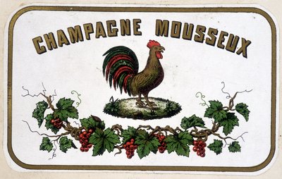 Etiqueta “Champagne Sparkling”. s.d. de Unknown artist