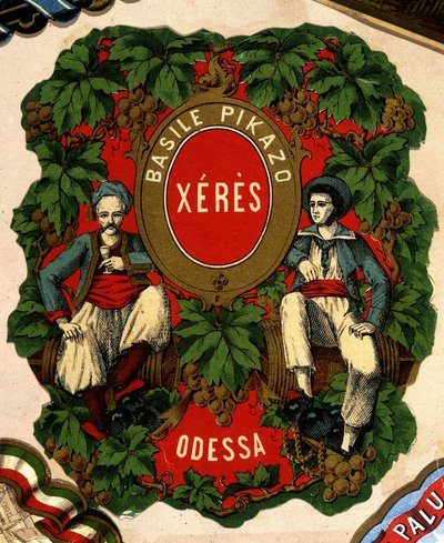 Etiqueta de "Basile Pikazo - Jerez - Odessa", s.d. siglo XIX de Unknown artist