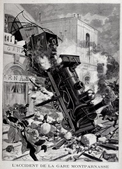 El accidente de la Gare Montparnasse en París - en “Le Petite Journal” de Unknown artist