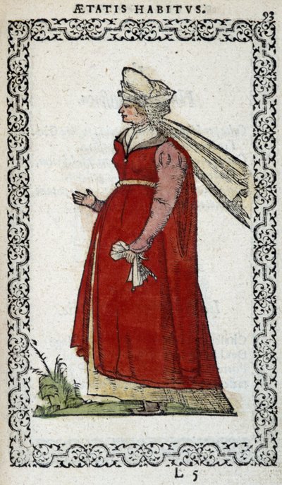 Dama de Hungría - en “Habits et effigies” por Jean Sulperius de Unknown artist