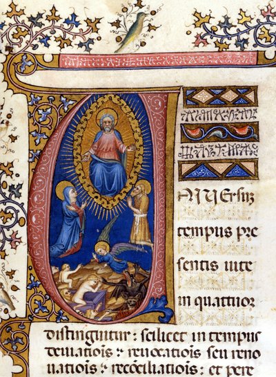 Juicio Final. Manuscrito del siglo XV. Milán, Biblioteca Nazionale Braidense de Unknown artist