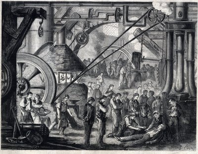 Última escena de la obra “Les dramas du cabaret” de Dumanoir y Adolphe Dennery (d