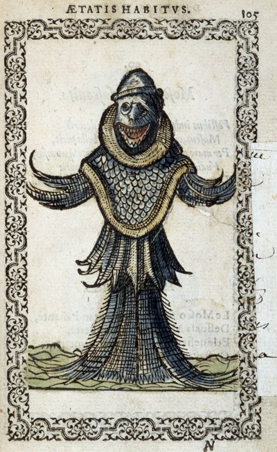 Le monine marin - en "Habits et effigies" de Jean Sluperius de Unknown artist
