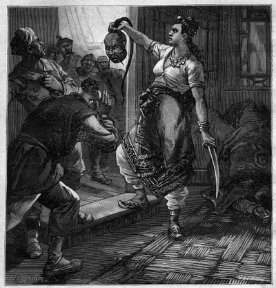 El pirata de Tonkin - ilustración para la novela de Pierre Mael (Charles Causse y Charles Vincent) grabado en “journal des voyages” 1884 de Unknown artist