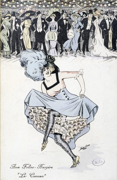 Les Folies-Bergère: el Cancán de Unknown artist