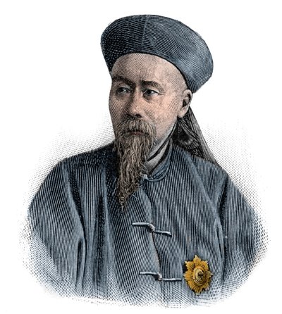 Li Hongzhang (Li Hung-chang, Hung Chang) político, general y diplomático del Imperio Qing tardío de Unknown artist