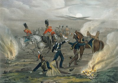 ¿Vida en el campamento antes de Sebastopol. No. 4 La alarma de medianoche?, c.1854 de Unknown