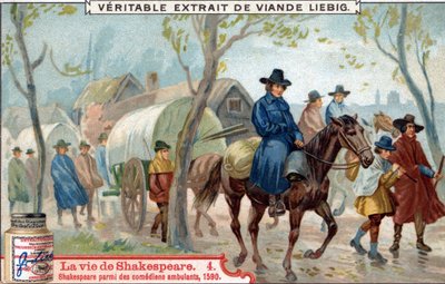 Vida de Shakespeare: Shakespeare entre actores ambulantes. de Unknown artist
