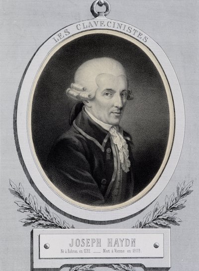 Retrato en medallón del músico Franz Joseph Haydn (1732-1809) de Unknown artist