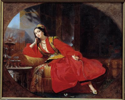 La odalisca en rojo de Unknown artist