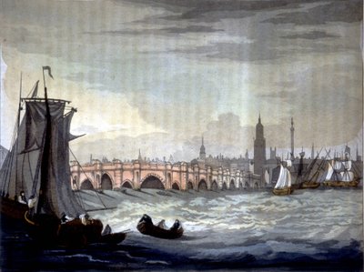 Puente de Londres y Catedral de Southwark, Inglaterra. de Unknown artist