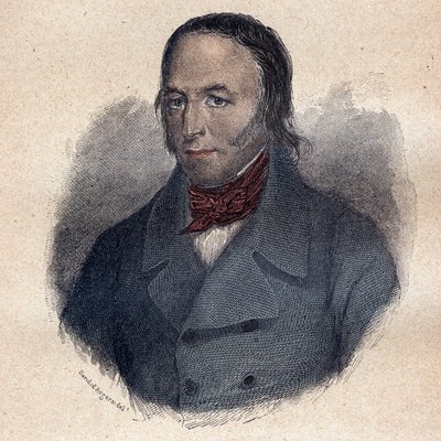 Louis Marie de Lahaye barón luego vizconde de Cormenin (1788-1868) jurista y panfletista político francés - grabado de Unknown artist