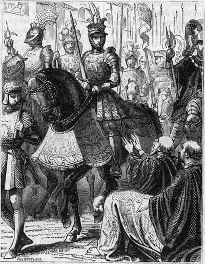 Luis XII (1462-1516) entrando en Génova (Italia). de Unknown artist