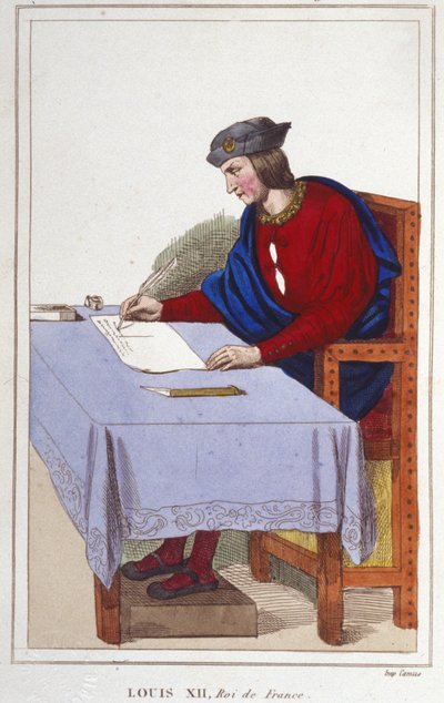 Luis XII (1462 -1515), Rey de Francia grabado de 1830 de Unknown artist