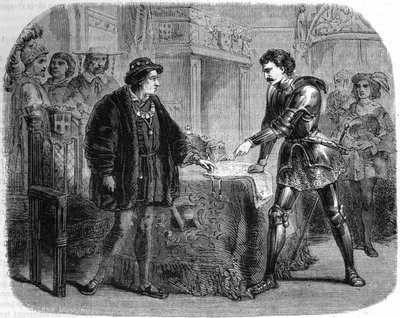 Luis XI y Carlos el Temerario en Peronne (Italia), octubre de 1468 de Unknown artist